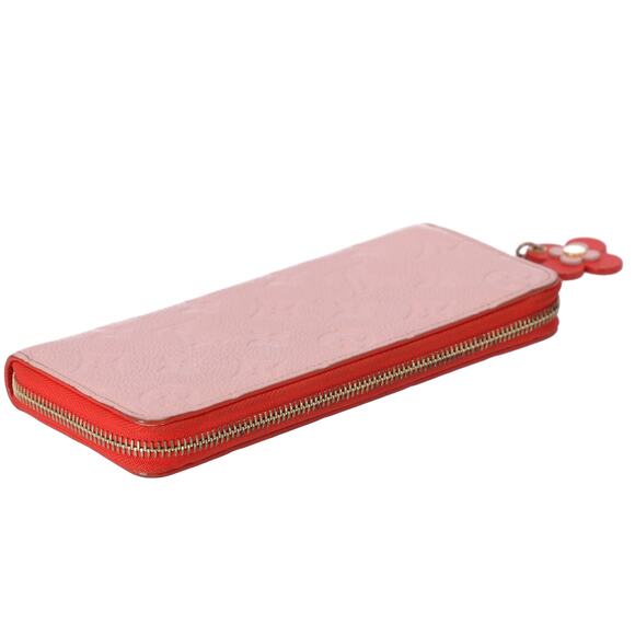 Louis Vuitton Clemence Monogram Empreinte Long Wallet M64161 Rose Poudre Flower - Picture 6 of 9